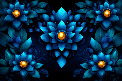 Blue Lotus Flower Arrangement