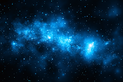 Blue Nebula Space