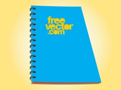 Blue Notebook Free Vector
