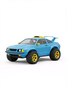 Blue monster truck