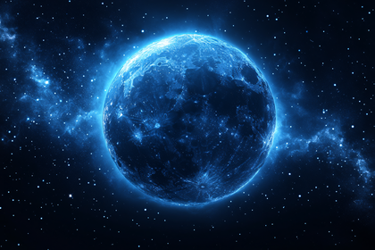 Blue Planet In Space