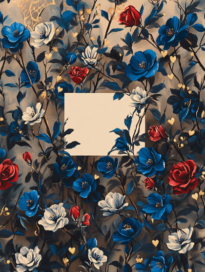 Free Download Blue Rose and Red Roses