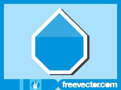 Blue Sticker Free Vector