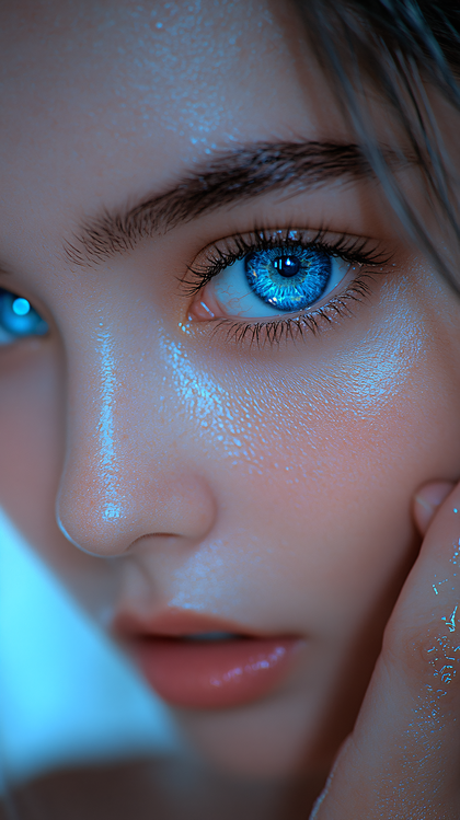 Blue-Eyed Gaze