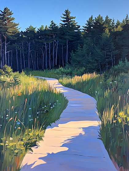 Boardwalk in the Forest