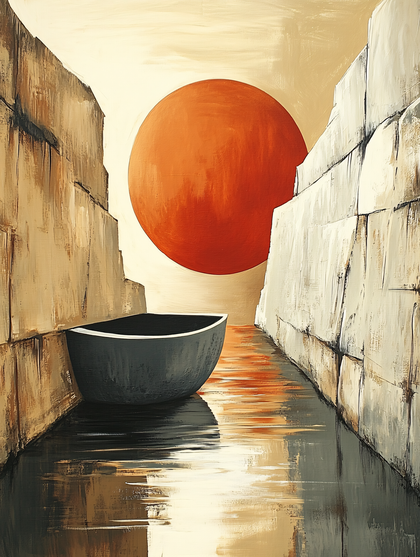Boat In The Narrow Canal