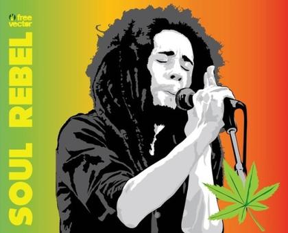 Bob Marley Free Vector