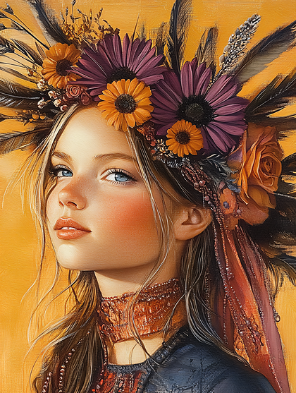 Bohemian Beauty Portrait