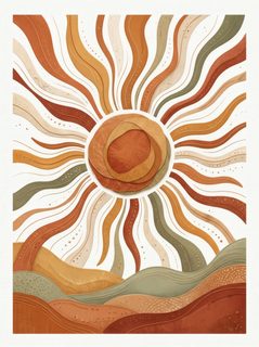 Boho Sun Landscape
