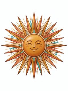 ornate sun illustration