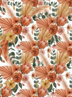 boho floral pattern