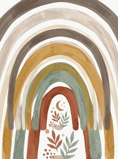 boho watercolor rainbow