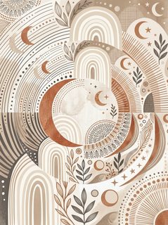 boho celestial art