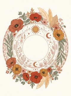 boho celestial wreath