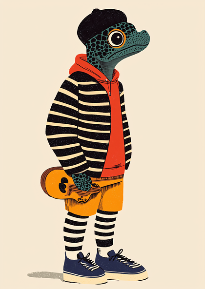 Boho Chic Reptile Musician