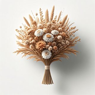 dried flower bouquet