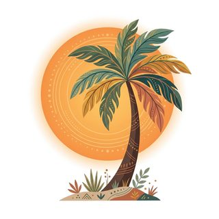 palm tree sun