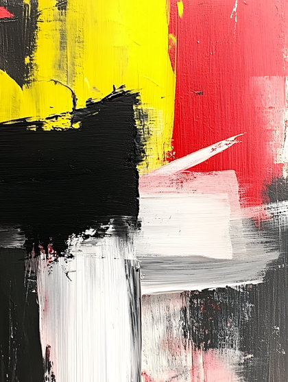Bold Abstract Color Block Painting