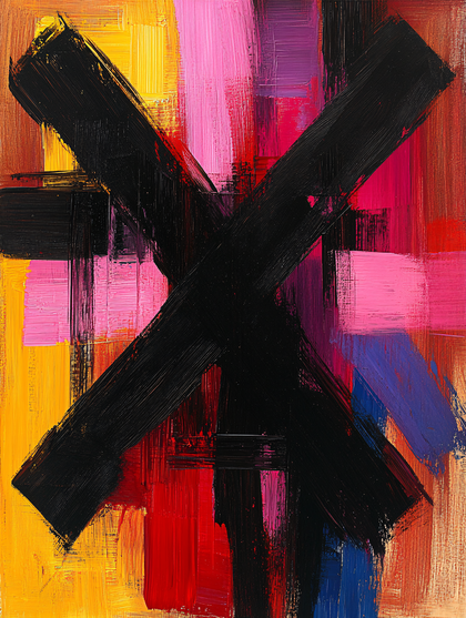Bold Brushstrokes Abstract