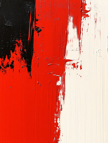 Bold Strokes of Red and Black