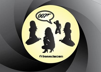 Bond Girls Free Vector