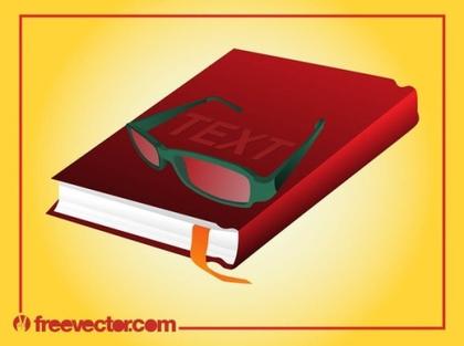 Book and Glasses Free Vector