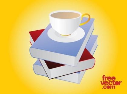 Books and Tea Free Vector