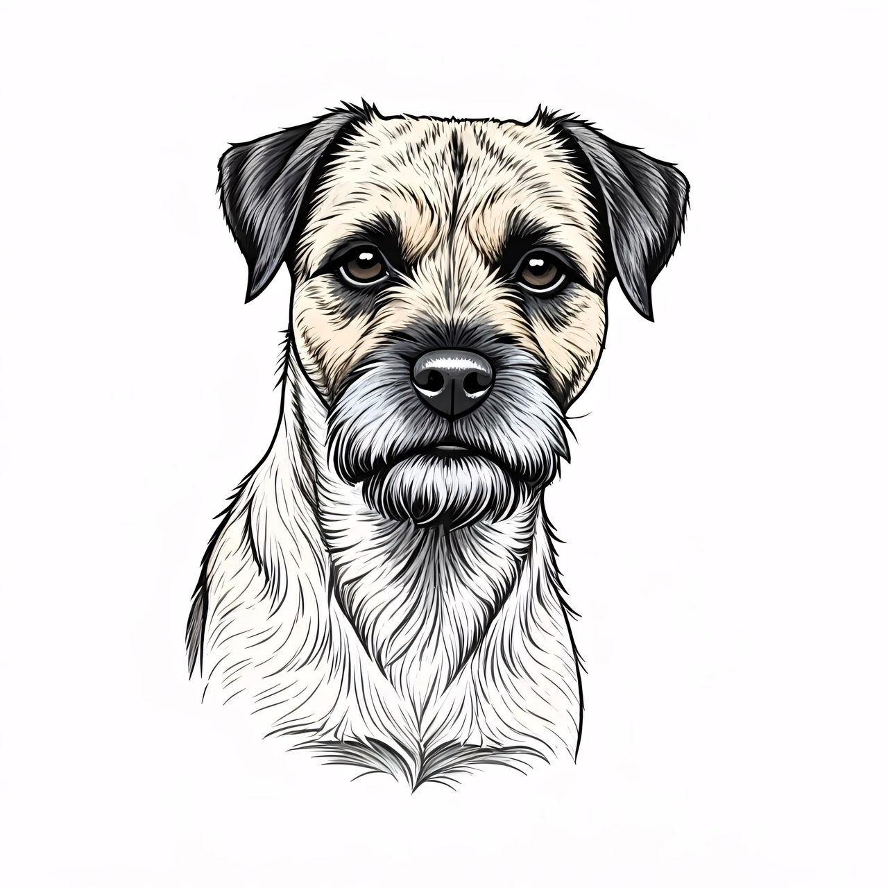 Border Terrier Illustration