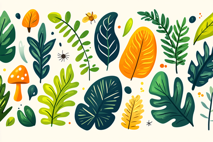 Botanical Elements Pattern