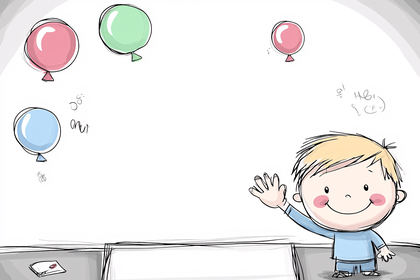 Boy and Balloons