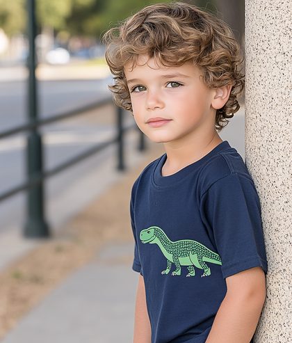 Boy Leaning on Column