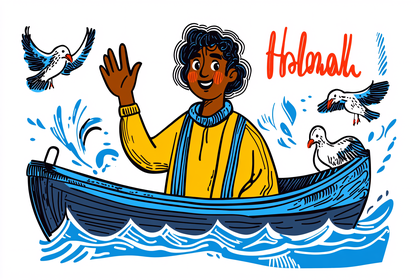 Boy on a Boat