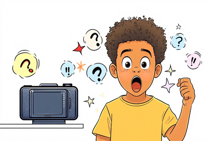 Boy Shocked by a Television