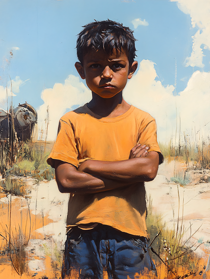 Boy With Crossed Arms