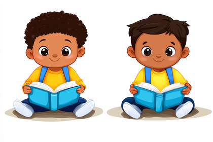 Boys Reading Books