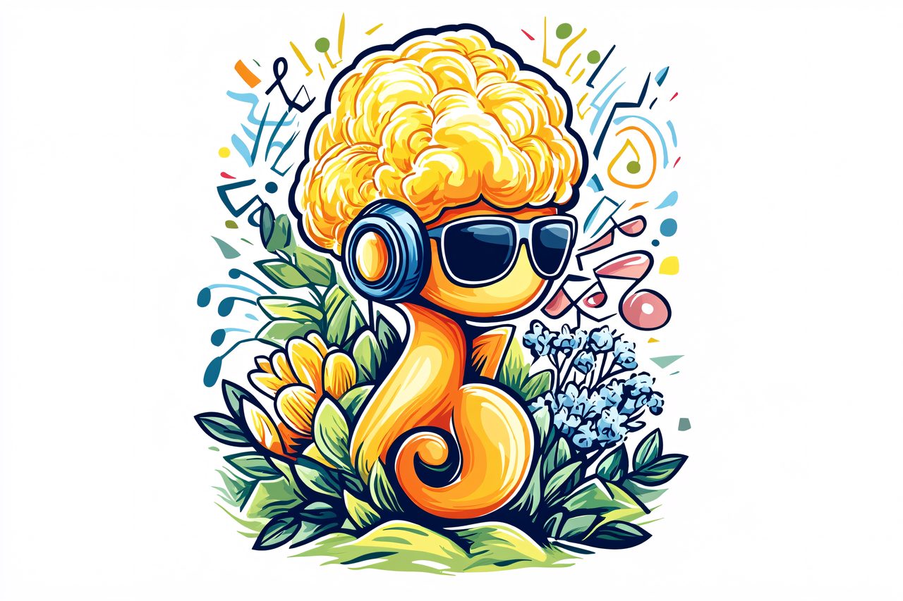 Brainy Music Mascot