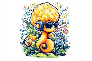 Brainy Music Mascot