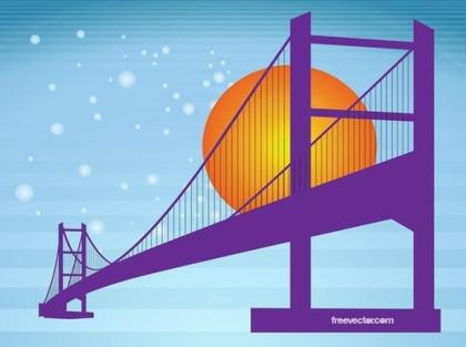 Bridge Silhouette Free Vector