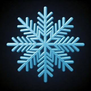 Blue Snowflake
