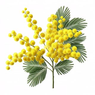 mimosa flower sprig