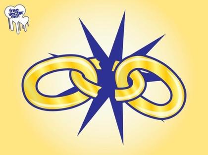 Broken Chain Design Free Vector