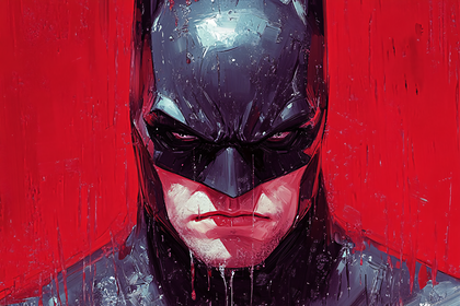 Brooding Batman Portrait