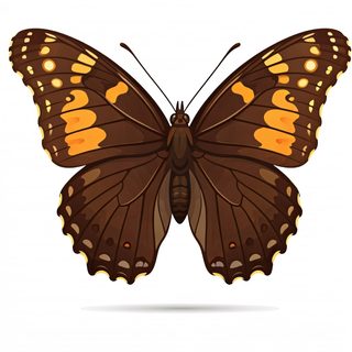 brown butterfly illustration