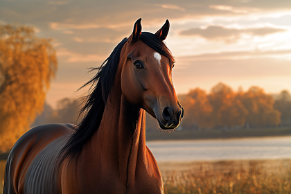 Brown Horse Portrait