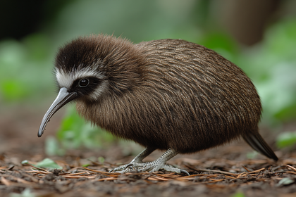 Brown Kiwi Bird