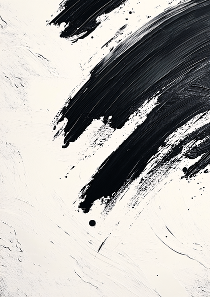 Brush Strokes in Black and White