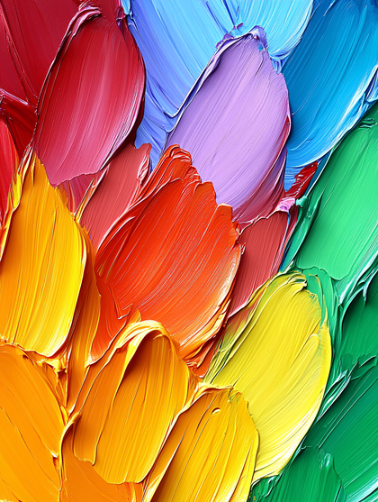Brush Strokes Of Color