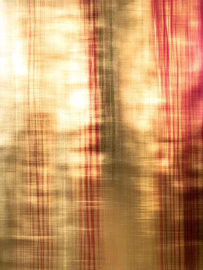 Brushed Gold Texture With Crimson Streaks