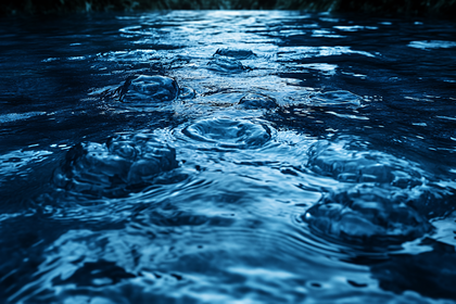 Bubbles in Flowing Water