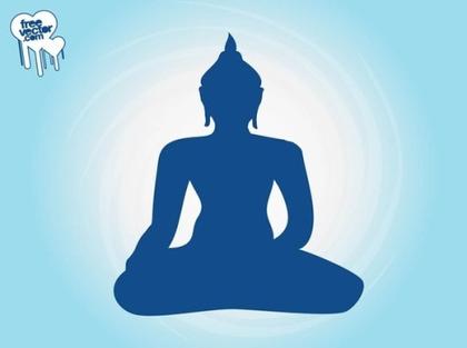 Buddha Silhouette Free Vector